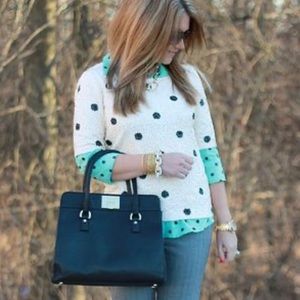 J Crew // Polka Dot Sequin Top